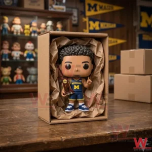 Figurine inside a shipping box with packing paper!
