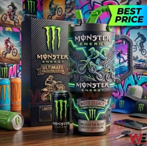 Special edition monster energy tumbler and box display!