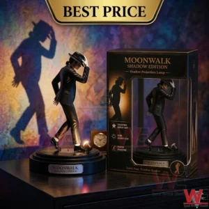 Shadow projection lamp featuring a famous musician figure and collector packaging!