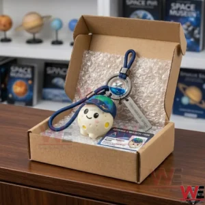 NASA Moon Artemis 2 Mission Pass Keychain 3 Space mission keychain packed for shipping in a cardboard box!