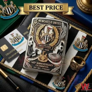Ornate football club anniversary lighter with collector accessories!