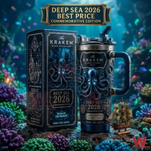 Collector edition The Kraken 2026 tumbler and box set with an underwater theme!