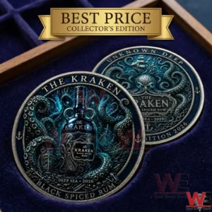 Collector edition The Kraken 2026 commemorative coins with a nautical theme!