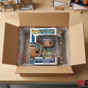 Ucla basketball figure box inside a shipping container!