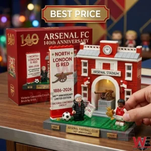 Arsenal FC 140th anniversary building block stadium set with minifigures