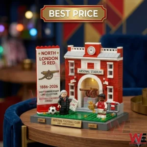 Arsenal Football Club 140th anniversary commemorative brick building set with minifigures