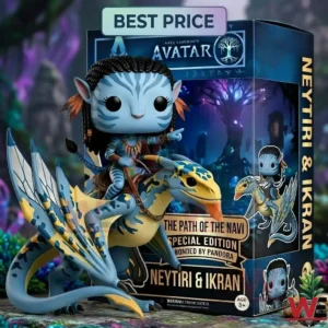 Neytiri riding an Ikran figure from James Cameron's Avatar