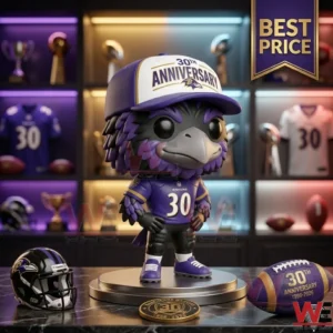 Baltimore Ravens 30th anniversary commemorative mascot collectible figure