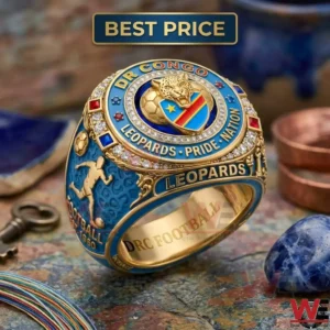 Custom championship ring for the DR Congo Leopards national football team