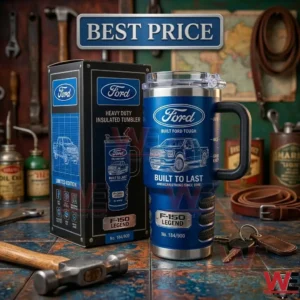Ford F-150 heavy duty insulated tumbler with matching packaging