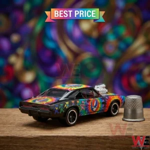 Diecast Dodge Charger featuring Grateful Dead imagery and dancing bears