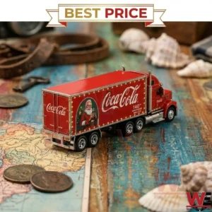 Coca-Cola 140th anniversary miniature semi-truck with Santa Claus artwork