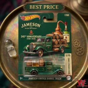 Hot Wheels Jameson 245th Anniversary vintage truck toy in packaging