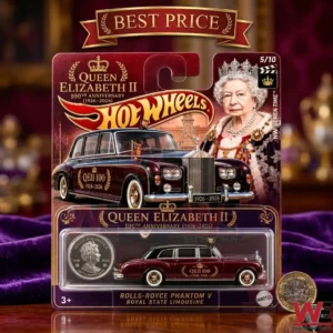 Hot Wheels Rolls-Royce Phantom V Royal State Limousine Queen Elizabeth II 100th Anniversary collectible