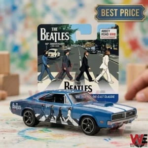 The Beatles themed blue die-cast muscle car