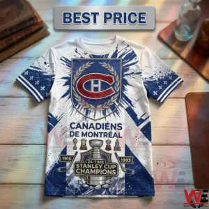 Montreal Canadiens Stanley Cup Champions commemorative t-shirt