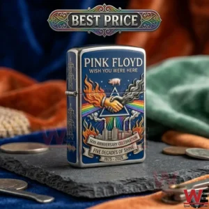 Pink Floyd Wish You Were Here 50th Anniversary commemorative metal lighter