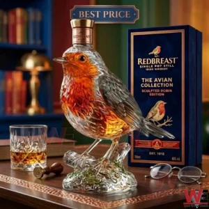 Redbreast The Avian Collection Sculpted Robin Edition Irish Whiskey bottle