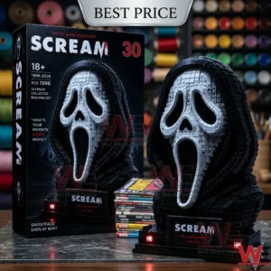 Scream Ghostface 30th Anniversary building block display bust set.