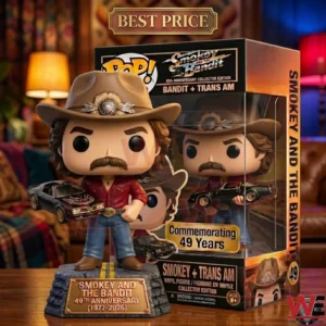 Smokey and the Bandit 49th Anniversary collector figure with Trans Am car