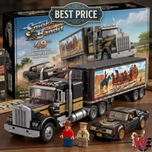 Smokey and the Bandit 49th anniversary model kit featuring a Kenworth truck and Pontiac Trans Am.