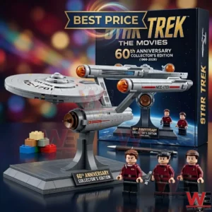 Star Trek 60th Anniversary USS Enterprise building set with minifigures