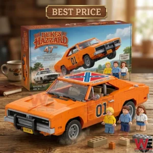 The Dukes of Hazzard General Lee building block set with figurines