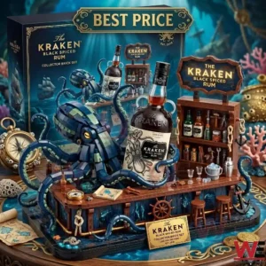 Toy set next to product box with a pirate theme!