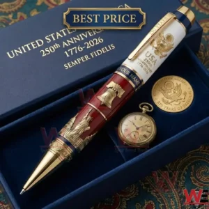United States 250th Anniversary collectible commemorative pen and coin set
