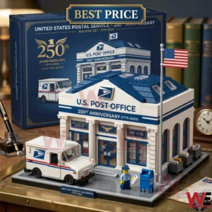 United States Postal Service 250th Anniversary commemorative building set on display